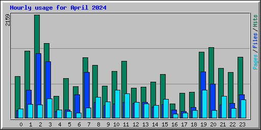 Hourly usage for April 2024
